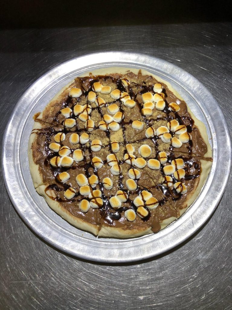 A Nutella dessert pizza from Tolli's Apizza